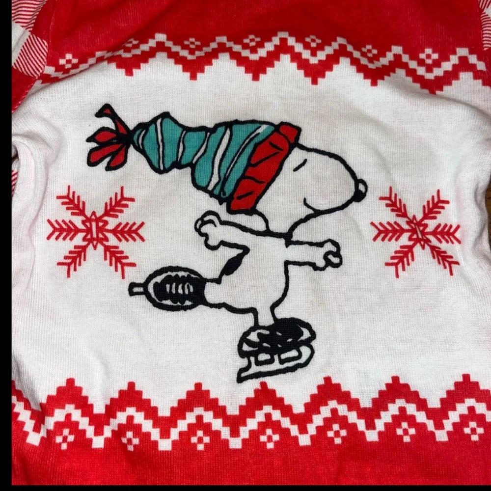 2- PEANUT 2pc Pajama Sets XMAS TIME 100% Cotton Long Sleeve Top & Pants 18 Month